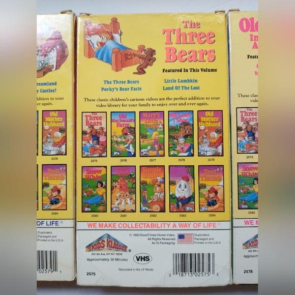 Vintage Cartoon VHS Tapes - Picture 4 of 10